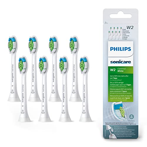 Philips Sonicare Original W2 Optimal White Standard Sonic Toothbrush Heads - 4 Pack in Black (Model HX6064/11)