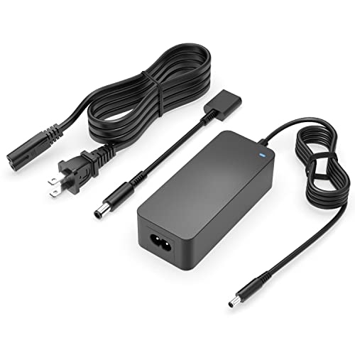 Charger for Dell Laptop Charger, Portable, 65W, 45W, for All Dell Round Power Connector, (Safety Certified by UL)