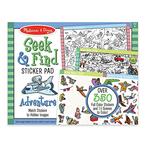 Melissa & Doug Seek & Find Sticker Pad,4+ years - Adventure