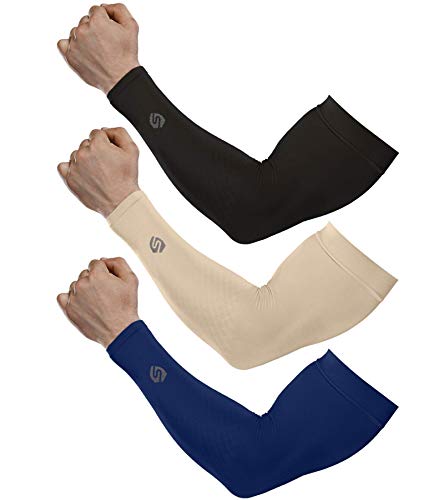 SHINYMOD UV Protection Arm Sleeves Men Women Cycling Driving Golfing Running