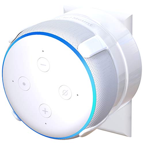Book Cover TotalMount Outlet Mount for Echo Dot 3rd Gen (Includes Cable Management) - White