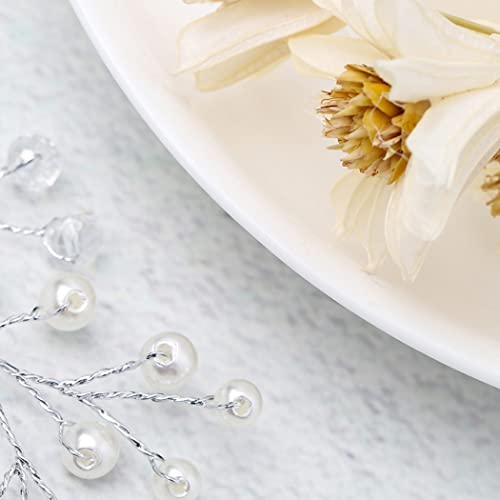 Artio Bride Wedding Hair Vine Accessory Beaded Hair Piece Bridal Headpiece for Bride HV-580