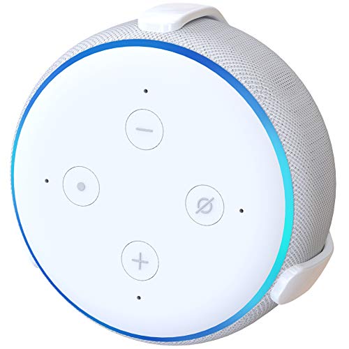 TotalMount Echo Dot (3rd Gen) Hole-Free Wall Mount (White) - Eliminates Need to Drill Holes in Your Wall
