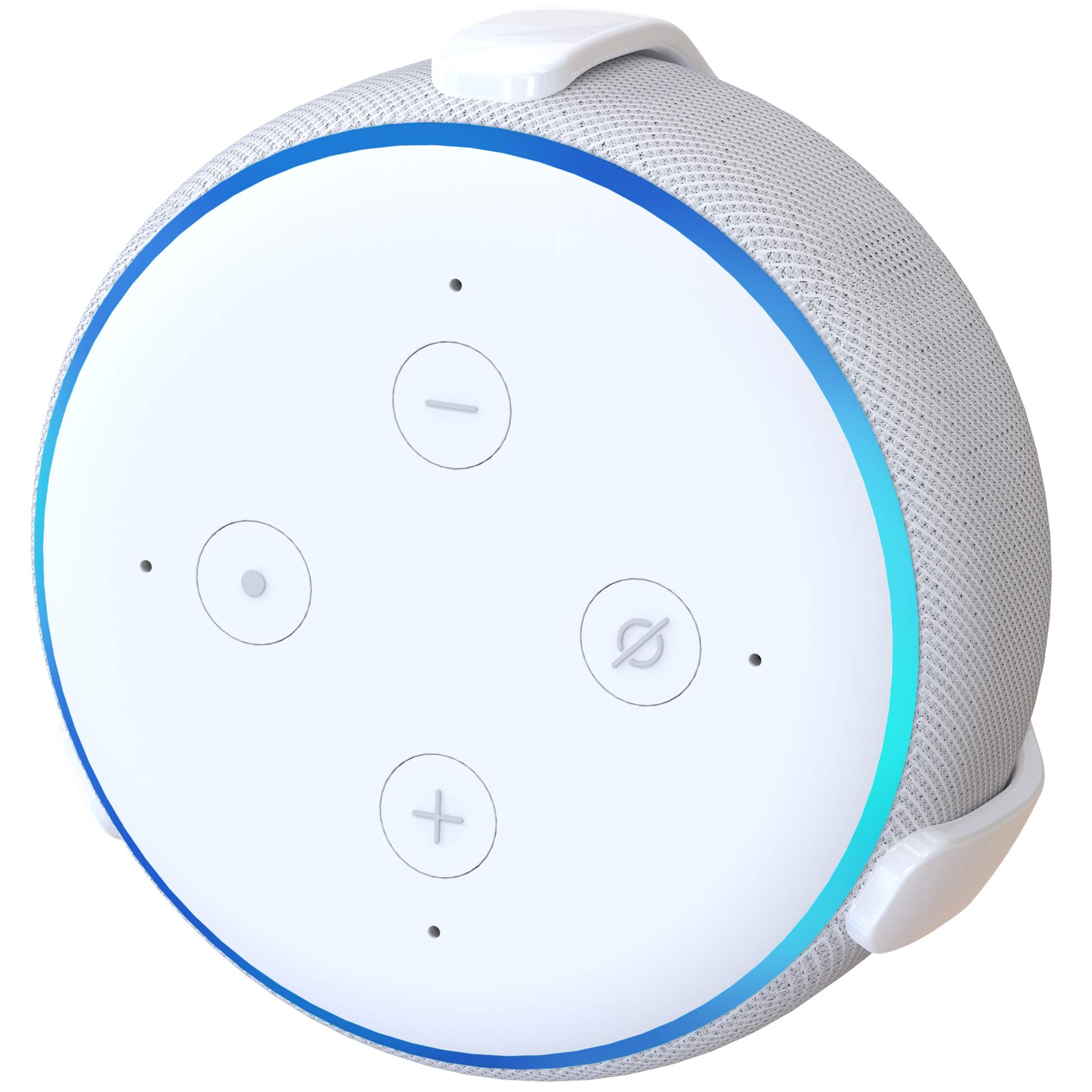 TotalMount Echo Dot (3rd Gen) Hole-Free Wall Mount (White) - Eliminates Need to Drill Holes in Your Wall 1 White