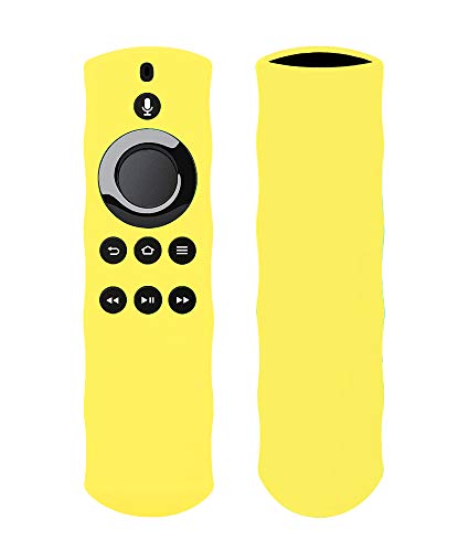 Silicon Case for Alexa Voice Remote for Fire TV and Fire TV Stick by 1XD GEAR (Lemon Yellow)