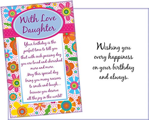 Prime Greetings Happy Birthday Card For Daughter