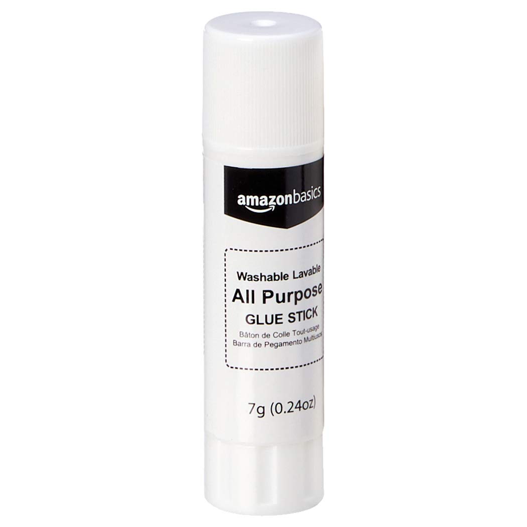 Book Cover Amazon Basics All Purpose Bulk School Glue Sticks, Washable, 0.24-oz Stick, 30-Pack