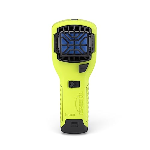 Thermacell MR300 Portable Mosquito Repeller; Hi-Vis; Highly Effective Mosquito Repellent; Includes 12 Hours of Long Lasting Refills; No Spray, No DEET, No Open Flame; Scent-Free
