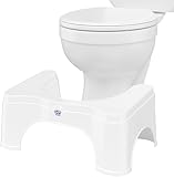 Squatty Potty Original Toilet Stool 2.0 Base 7", White, 1 Count