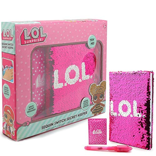 L.O.L. Surprise ! Journal Intime avec Paillettes pour Fille Poupees Lol Carnet Secret Fille Poupées Confetti Pop Glitter