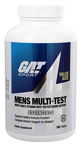 GAT Mens Multi + Test, Multivitamin with Testosterone Support (150 Tablets) | 2-Pack