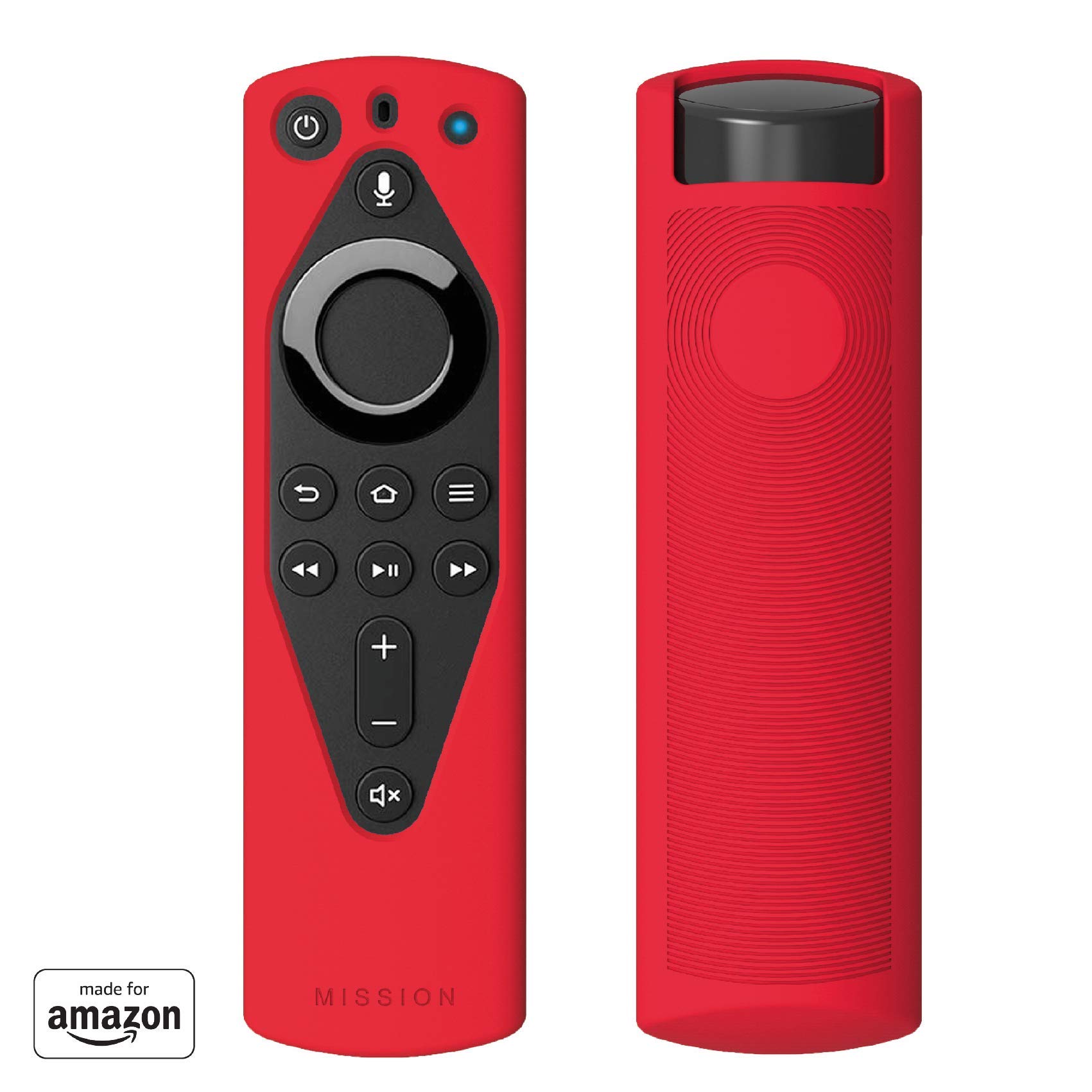 Book Cover Mission Remote Case for The All-New Fire TV Voice Remote (2018 Version for Fire TV Stick 4K and Fire TV Cube) (Candy Red)