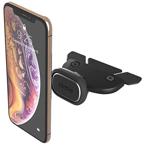Book Cover iOttie iTap 2 Magnetic CD Slot Car Mount Holder, Cradle for IPhone Xs Max R 8 Plus 7 Samsung Galaxy S10 E S9 S8 Plus Edge Note 9 & Other Smartphones , Black