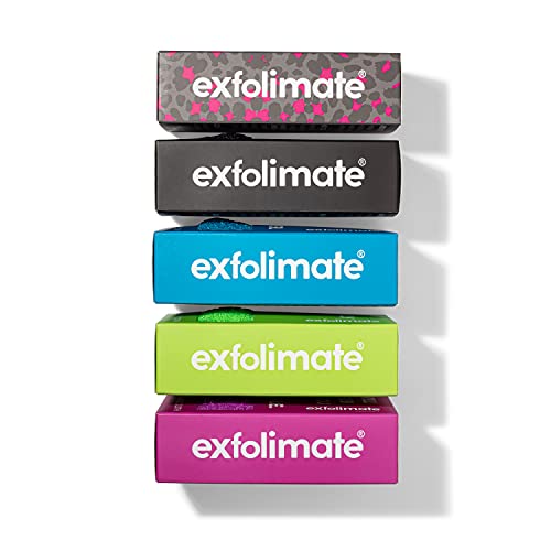 ExfoliMATE | Magic Exfoliating Shower Cloth Gently Removes Dead Skin for a Youthful Clear Complexion (mystery/color surprise)