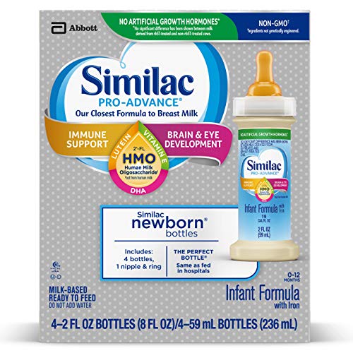 Similac Pro-Advance Infant Formula with 2'-FL HMO for Immune Support Ready to Feed Newborn Bottles, 2 fl oz (Special Discount Offer) (24