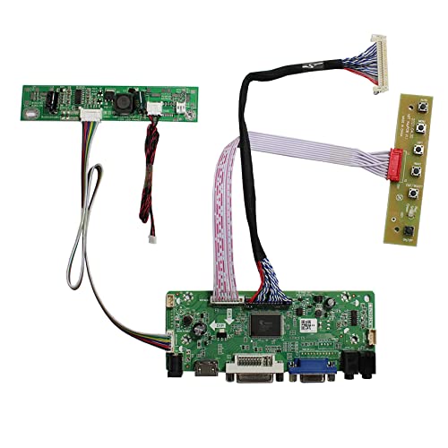 VSDISPLAY 17" 19" 1280x1024 6Pin LED Backlight 30Pin LVDS LCD VGA DVI Audio Controlller Kit, Fit to Modification LCD M170ETN01 1 M170ETN01.3 M190ETN01.0 G190ETN01.0