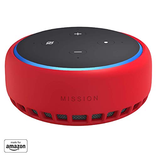 Made for Amazon Case for Echo Dot (3rd Gen) - Candy Red