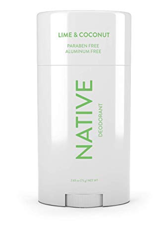Native Deodorant - Natural Deodorant - Vegan, Gluten Free, Cruelty Free - Free of Aluminum, Parabens & Sulfates - Born in the USA - Coconut & Lime