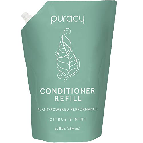 Puracy Natural Conditioner Refill, 64 Ounce, Reformulated for All Hair Types, Silicone-Free, Salon Grade, 1/2 Gallon