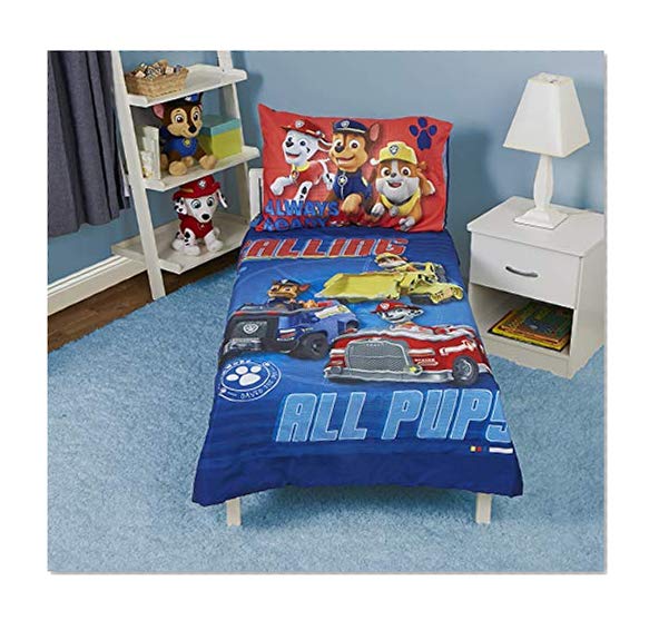 Book Cover Paw Patrol Paw Patrol Calling All Pups 4-Piece Toddler Bedding Set