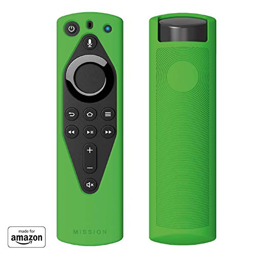Book Cover Mission Remote Case for The All-New Fire TV Voice Remote (2018 Version for Fire TV Stick 4K and Fire TV Cube) (Irish Green)