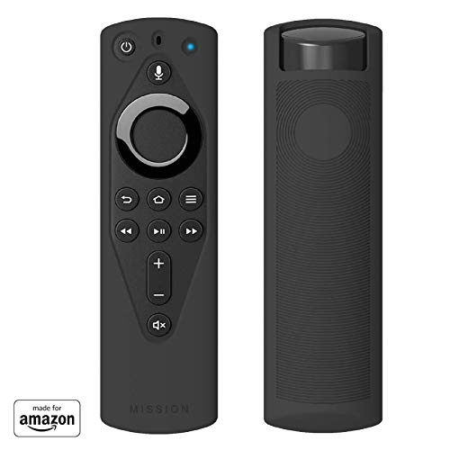 Mission Remote Case for The All-New Fire TV Voice Remote (2018 Version for Fire TV Stick 4K and Fire TV Cube) (Midnight Black)