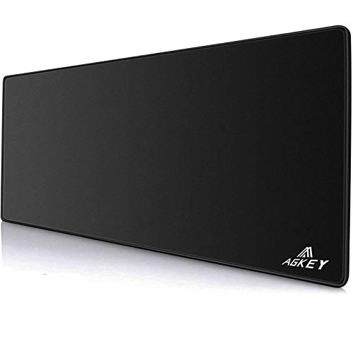 Extended Gaming Mouse Pad Mat Non-Slip Mouse Pad Large Extended Speed Ultra Thick Soft Gaming Mouse Mat Wide Long Mousepad Stitched Edges Black