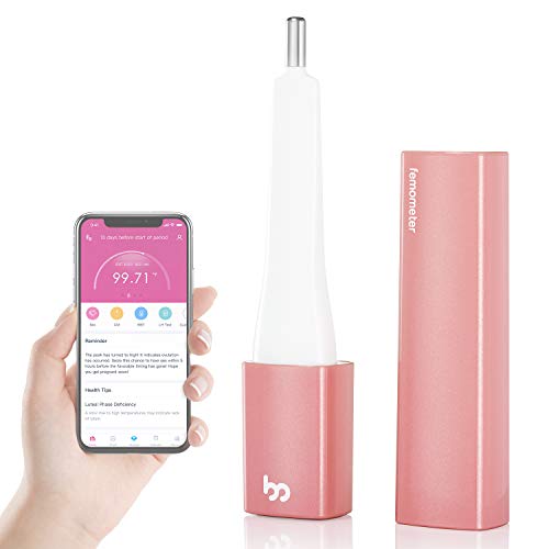 Femometer Basal Body Thermometer for Ovulation Tracking with APP & Bluetooth, Smart Quiet BBT Thermometer, Natural Family Planning, Fertility Monitor
