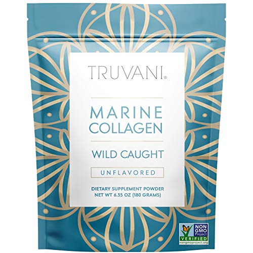 Book Cover TRUVANI - Wild Caught Hydrolyzed Marine Collagen Protein Powder | Collagen Protein Supplement with Type 1,2 & 3 | Anti-Skin Aging | Non-GMO | Gluten Free Fish Collagen | 6.35 OZ