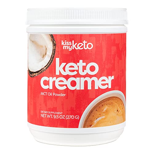 Kiss My Keto Creamer (Original, Unflavored) — Zero-Carb Keto Coffee Creamer + MCT Oil Powder C8 (9g) | Ketogenic Creamer for Coffee & Tea, Keto Shakes | Gluten Free, 30 Servings (1 Pack)