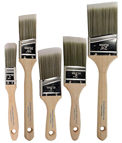 Book Cover Pro Grade - Paint Brushes - 5 Ea - Paint Brush Set