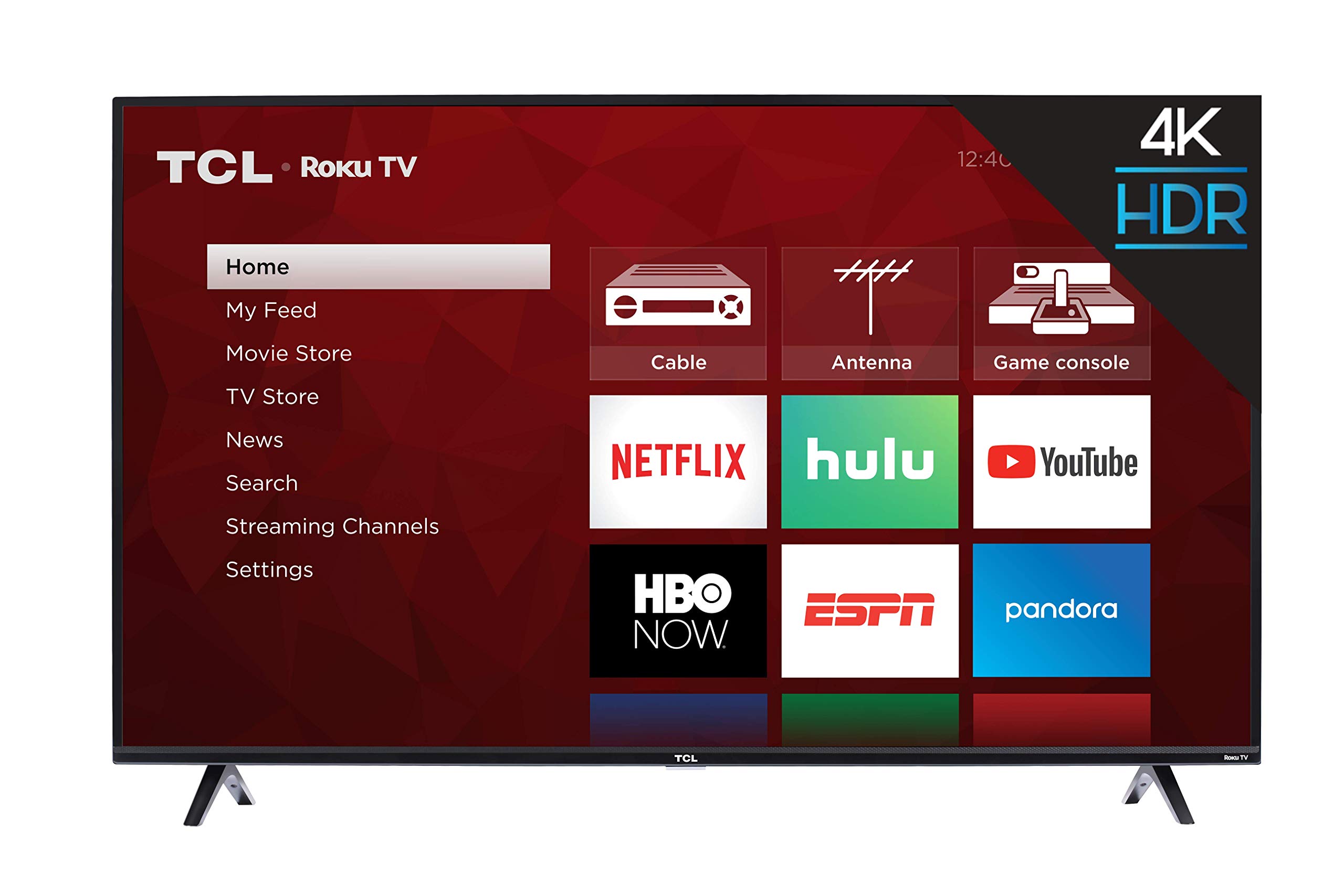 TCL 55S425 55 inch 4K Smart LED Roku TV (2019) 55 in TV only