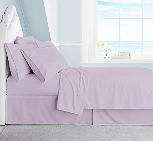Book Cover Swift Home Luxury Bedding Collection, Ultra-Soft Brushed Microfiber 4-Piece Bed Sheet Sets, Extremely Durable - Easy Fit - Wrinkle Resistant - (Includes 2 Bonus Pillowcases), Twin, Lavender