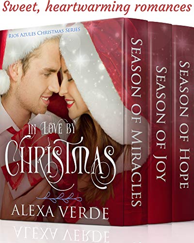 Book Cover In Love by Christmas: Three Sweet, Clean, and Heartwarming Christian Romances