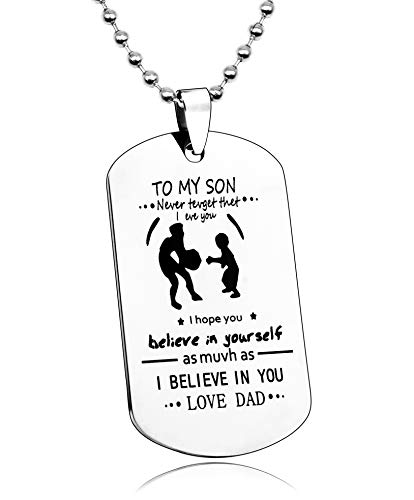 Book Cover Basic House Dad/Mom To Son/Daughter Boy's/Girl's Jewelry Dog Tag Necklace Personalized Custom Military Dogtags Pendant (QA106)