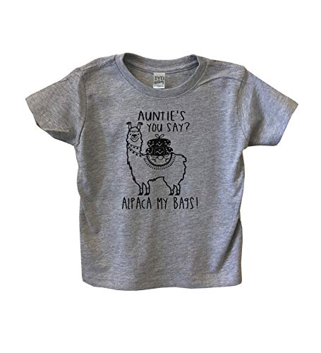 Book Cover It's Your Day Clothing Auntie's You Say Alpaca My Bags Kids Toddler Boy Girls Crew Neck Shirt