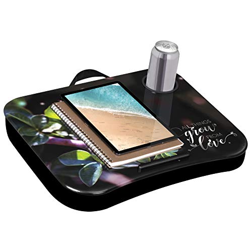 LapGear Cup Holder Lap Desk with Device Ledge - All Love - Fits up to 15.6 Inch Laptops - Style No. 46306