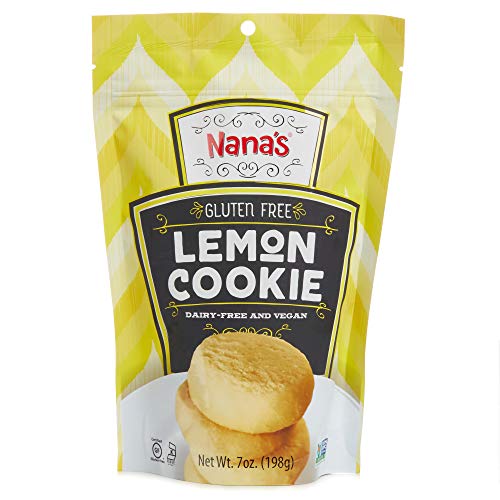 Book Cover Nana’s Gluten Free Lemon Cookies - Vegan and Kosher - 7 Oz Package