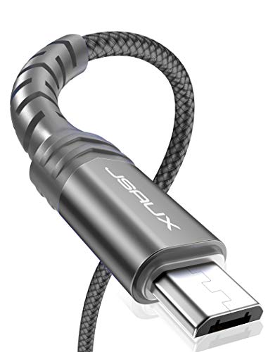 Micro USB Cable Android Charger, JSAUX (2-Pack 6.6FT) Micro USB Android Charger Cable Nylon Braided Cord Compatible with Galaxy S7 S6 J7 Edge Note 5, Kindle. MP3 and More-Grey