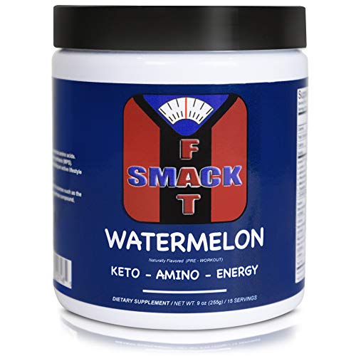Smackfat Keto Amino Energy - Keto Pre Workout Powder - for Weight Loss (Watermelon)