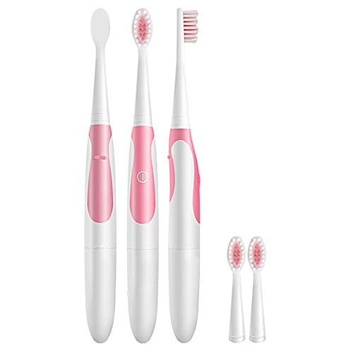 IEnkidu Sonic Electric Toothbrush Waterproof Whitening Prevent Tooth Decay Removes Plaque with 2 Extra Replacement Brush Heads 4 Colors