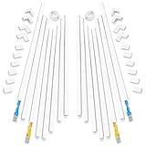 Yecaye Ein-Kabelkanal Kabel Concealer - Cmc-03 Kabelabdeckung Wand Kabel-Management-System - 125" Kabel Hider Raceway Kit für EIN Netzkabel, Ethernet-Kabel White 2-Pack