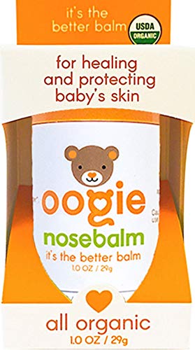 Book Cover oogiebear nosebalm - Hydrate, Repair and Nourish Baby's Nose, face, Lips and Body, Cold Pressed, 100% Certified Organic Ingredients - 1oz (29g) Ointment, Stick