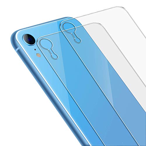 Conleke Back Screen Protector for iPhone XR [2-Pack], Rear Tempered Glass [3D Touch] Temper Glass Film Anti-Fingerprint/Scratch Compatible with iPhoneXR (6.1 inch)