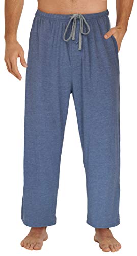 Book Cover EVERDREAM Sleepwear Mens Jersey Knit Pajama Pants, Long Pj Bottoms