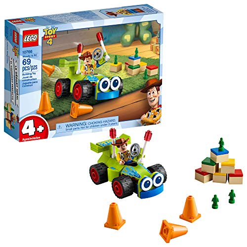 LEGO | Disney Pixar's Toy Story 4 Woody & RC 10766 Building Kit, New 2019 (69 Pieces)