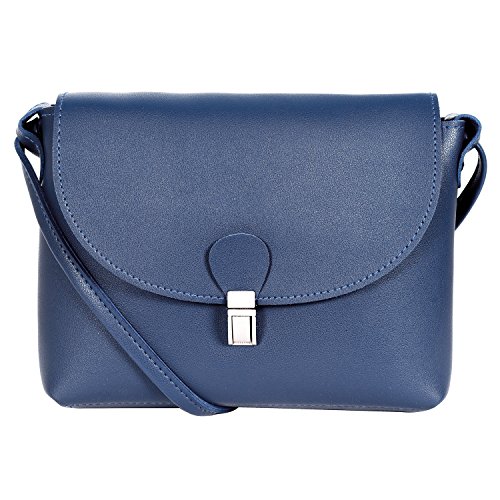 Lino Perros Blue LEATHERETTE Sling Bag