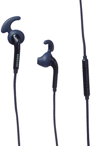 Book Cover Samsung Active InEar Headphones for Universal/SmartPhones, Retail Packaging - Black Sapphire (Renewed)