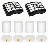 2 + 4 Pack Vacuum Filters Replacement Compatible for Shark Rotator Pro Lift-Away NV500, NV501, NV502, NV503, NV505, NV510, NV520, NV552, UV560, NV642, ZU780, ZU782, ZU785, Part Xff500 Xhf500