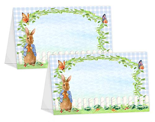 Peter Rabbit Table Tents - 12 Peter Rabbit Buffet Cards - Peter Rabbit Place Cards - Peter Rabbit Decorations - Peter Rabbit Party Decorations - Peter Rabbit Party Supplies